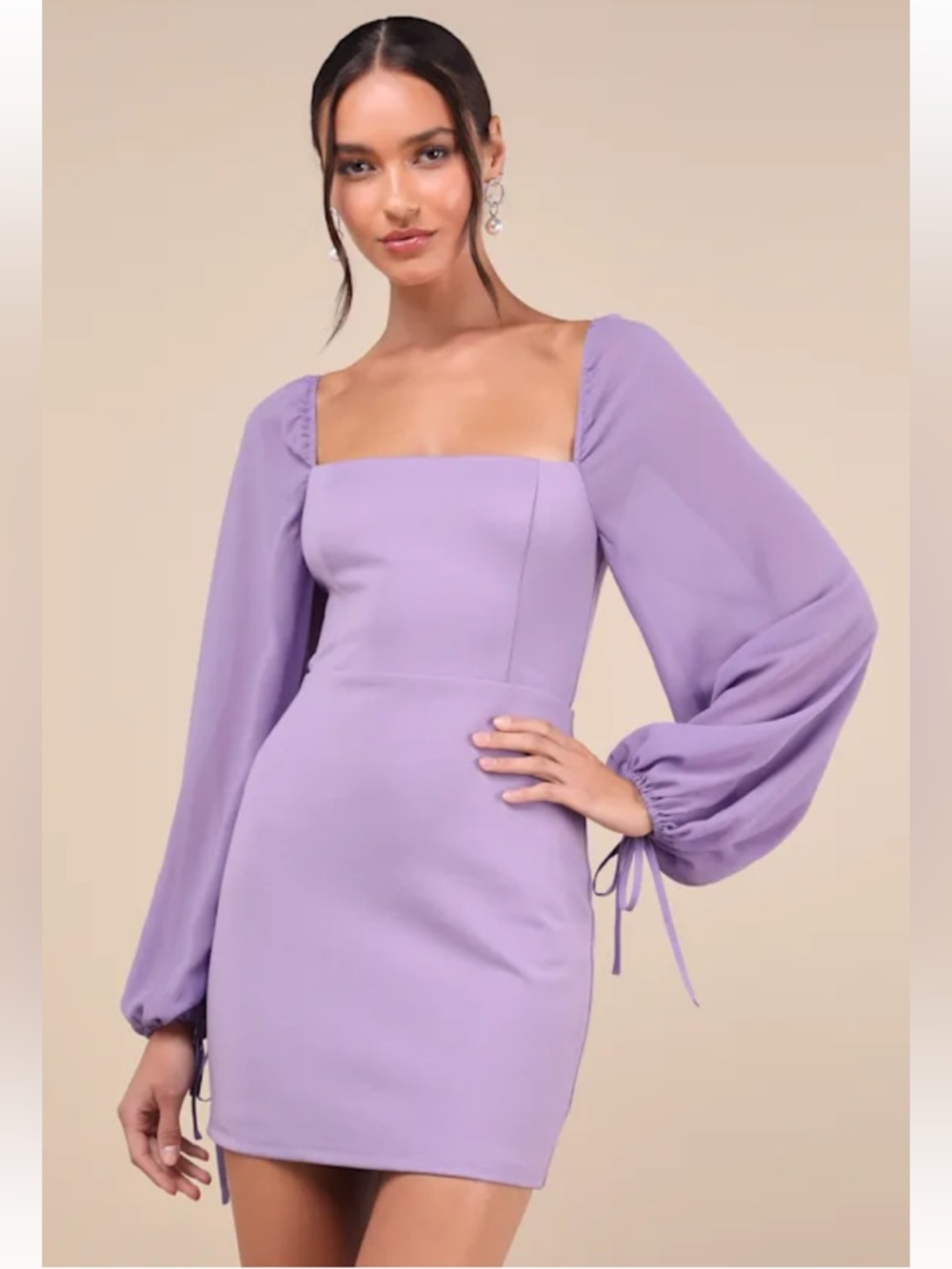 NWT Lulu’s Delightful Love Lavender Mini Dress